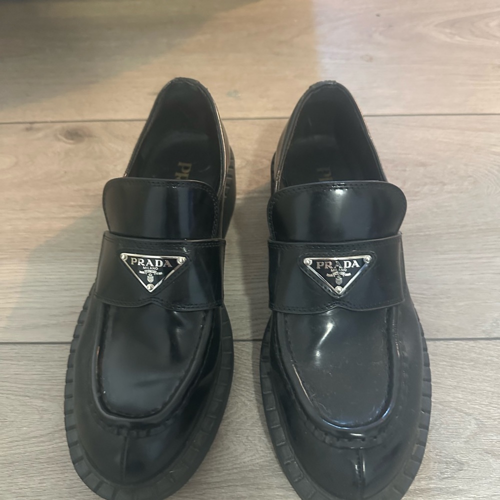 Prada Patent Black Women's Loafers